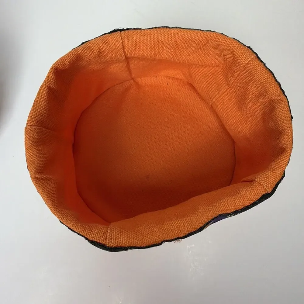 Longaberger 2004 Happy Halloween Candy Basket Lid Ghost Knob Liner Protector